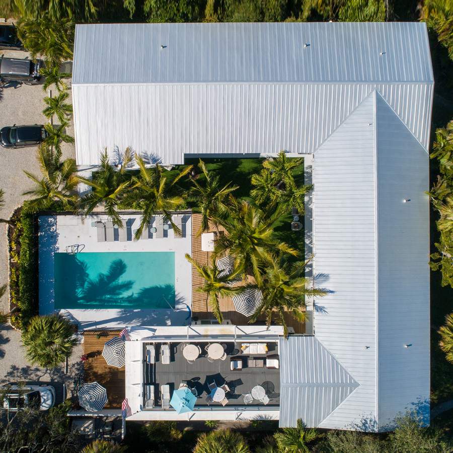 Seaspray Surf Lodge - Overhead View