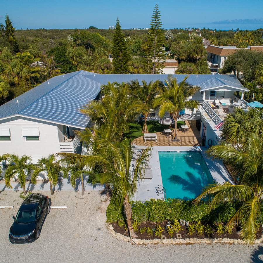 Seaspray Surf Lodge - Overhead View